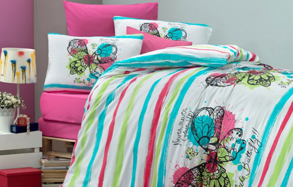 Спален комплект CUTE BUTERFLY  - единичен – изображение-1