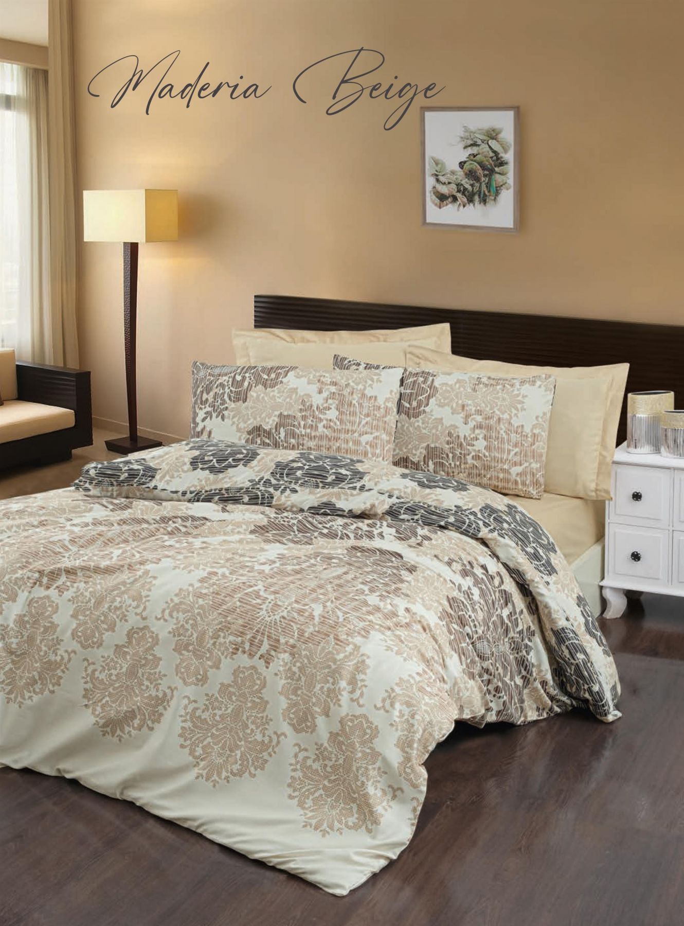 Спален комплект MADERIA BEIGE - двоен – изображение-1
