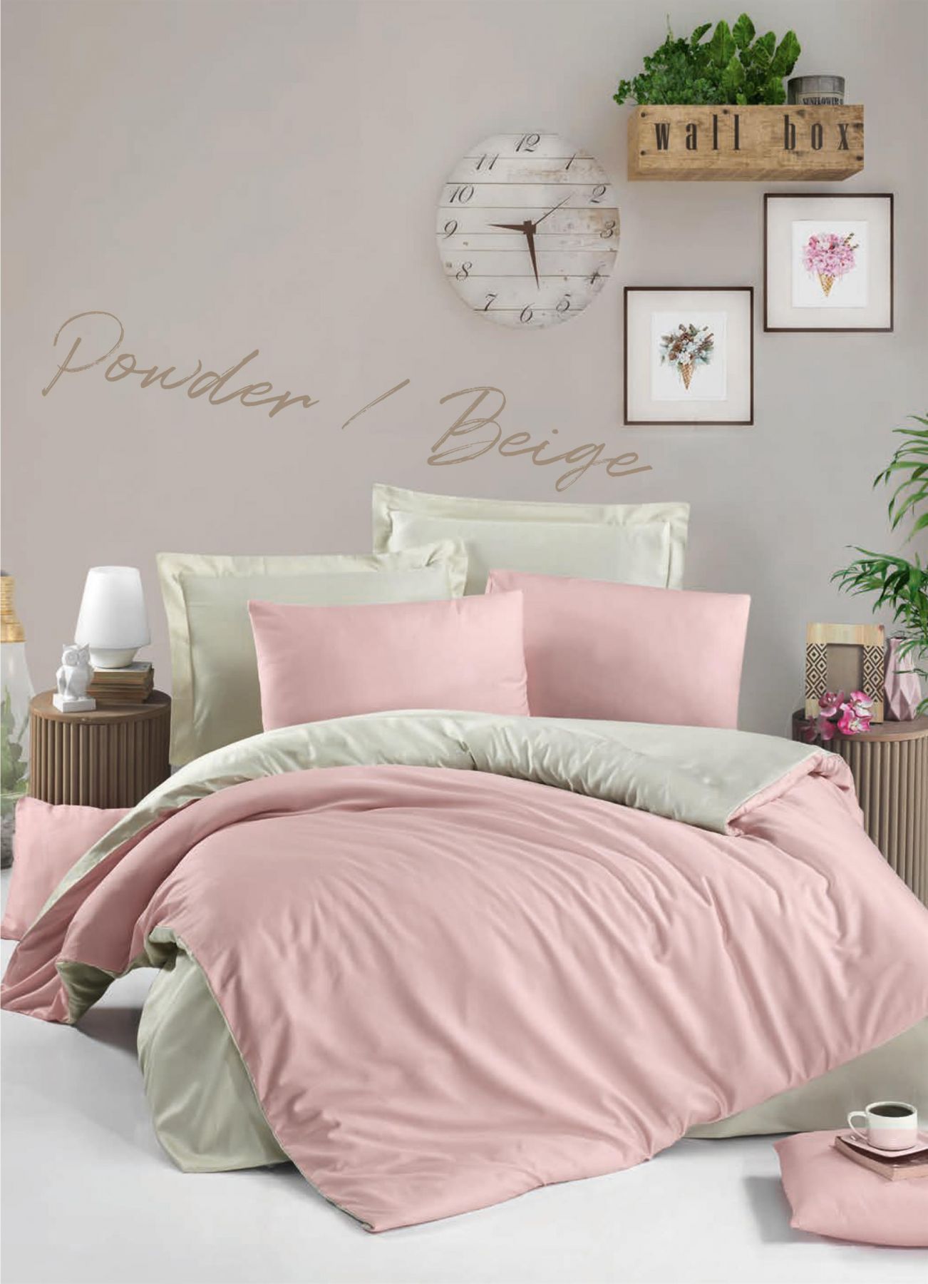 Спален комплект POWDER/BEIGE - макси – изображение-1