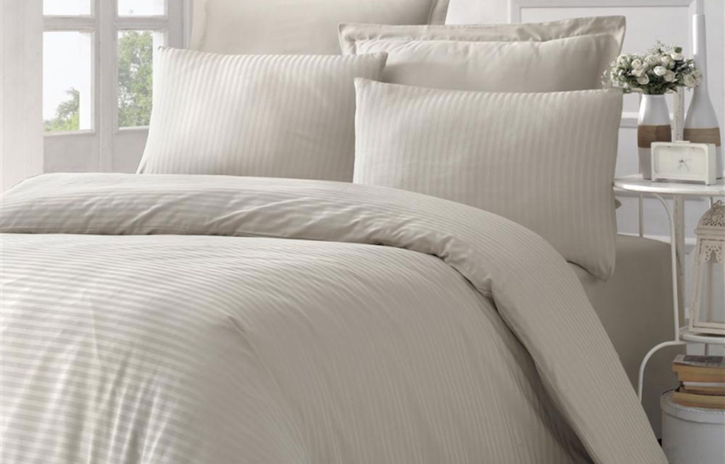 Спален комплект сатен делукс LINE - двоен – изображение-1