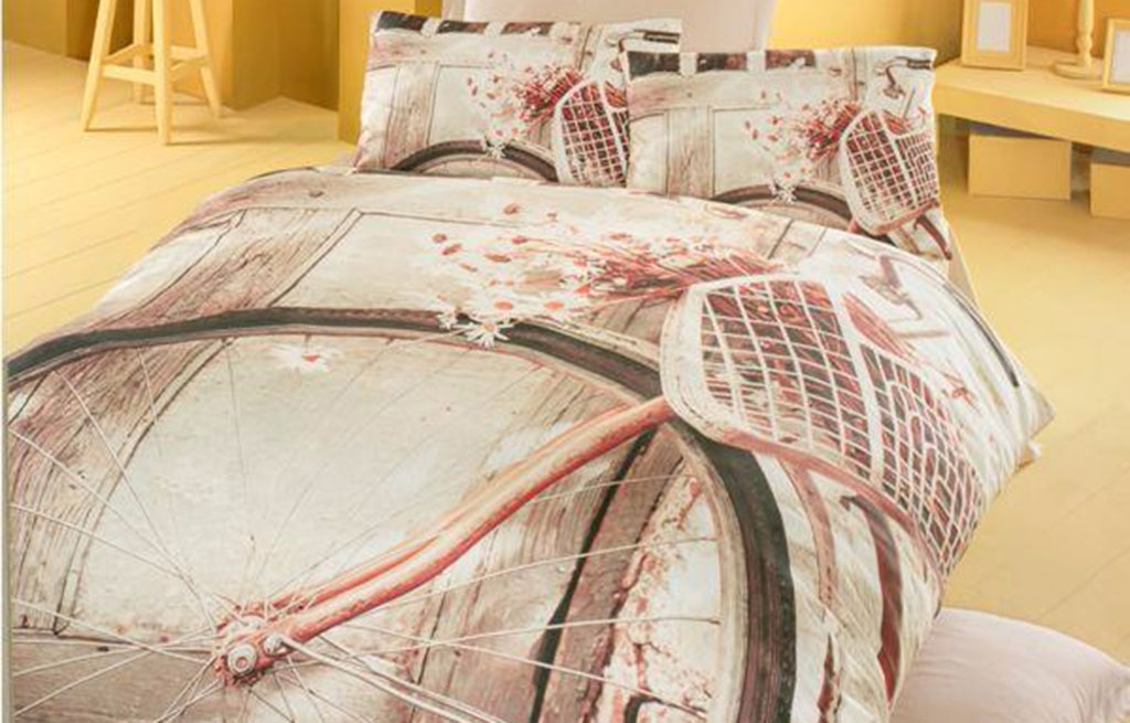 Спален комплект сатен делукс LOVE STREET 3D - двоен – изображение-1