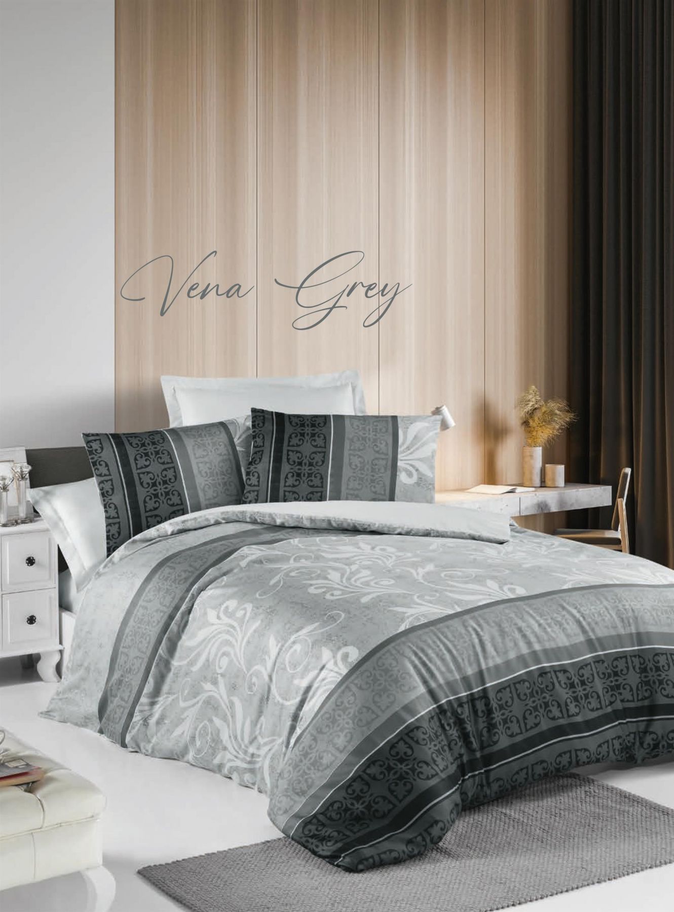 Спален комплект VENA GREY - единичен – изображение-1
