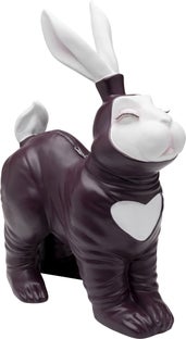 Fetish Bunny Sitting, pengegris, burgundy – billede-1.