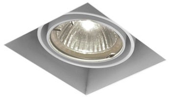 Squares 50x1 trimless wpuszczany biały mat – obraz-1