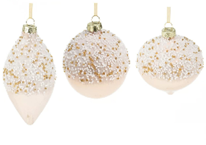 Стъклен орнамент за елха 8 см – изображение-1