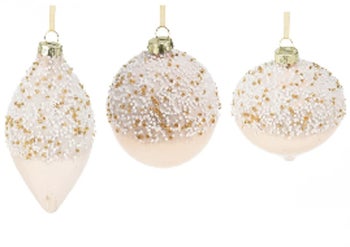 Стъклен орнамент за елха 8 см – изображение-1