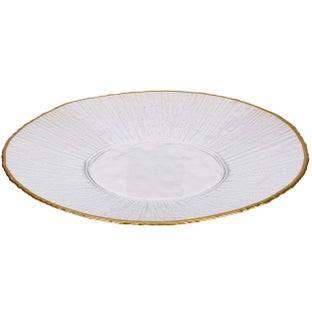 Стъклена чиния Gold detail 28 см – изображение-1