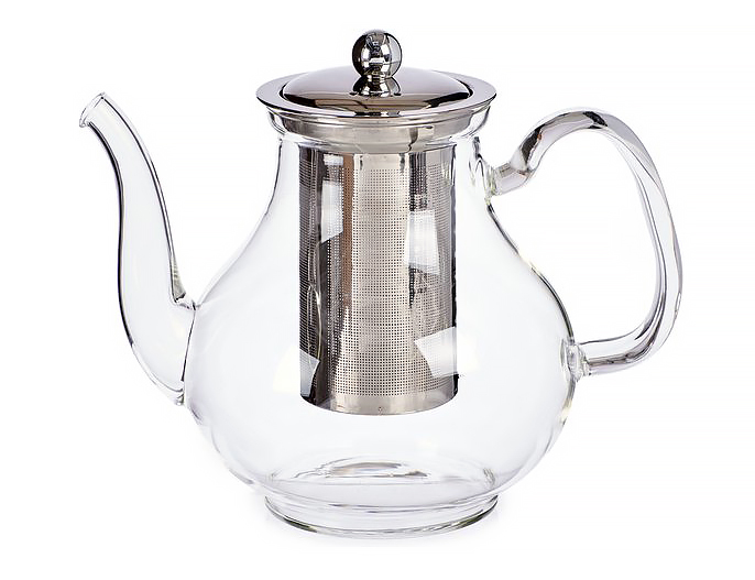 Стъклена кана за чай с филтър – изображение-1