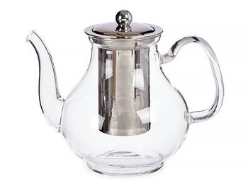 Стъклена кана за чай с филтър – изображение-1