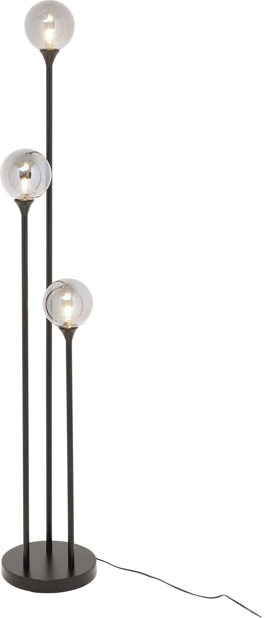 Lampadar Al Capone Tre Negru 175 cm – imagine-1.