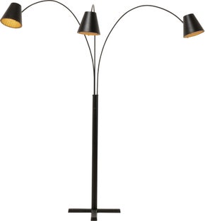 Lampa podłogowa Cappellino czarna matowa – grafika-1.