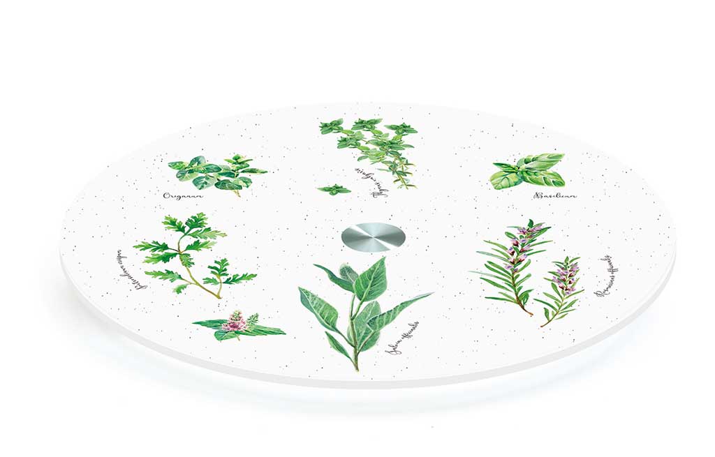 Стъклена въртяща се дъска HERBARIUM – изображение-1