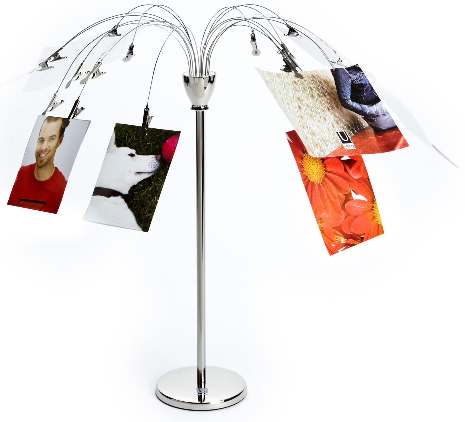 Stojak Footfalls 36x43 cm srebrny  – obraz-1