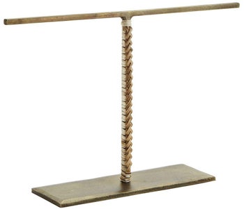 Stojak na biżuterię Samiya 15 cm złoty – obraz-1