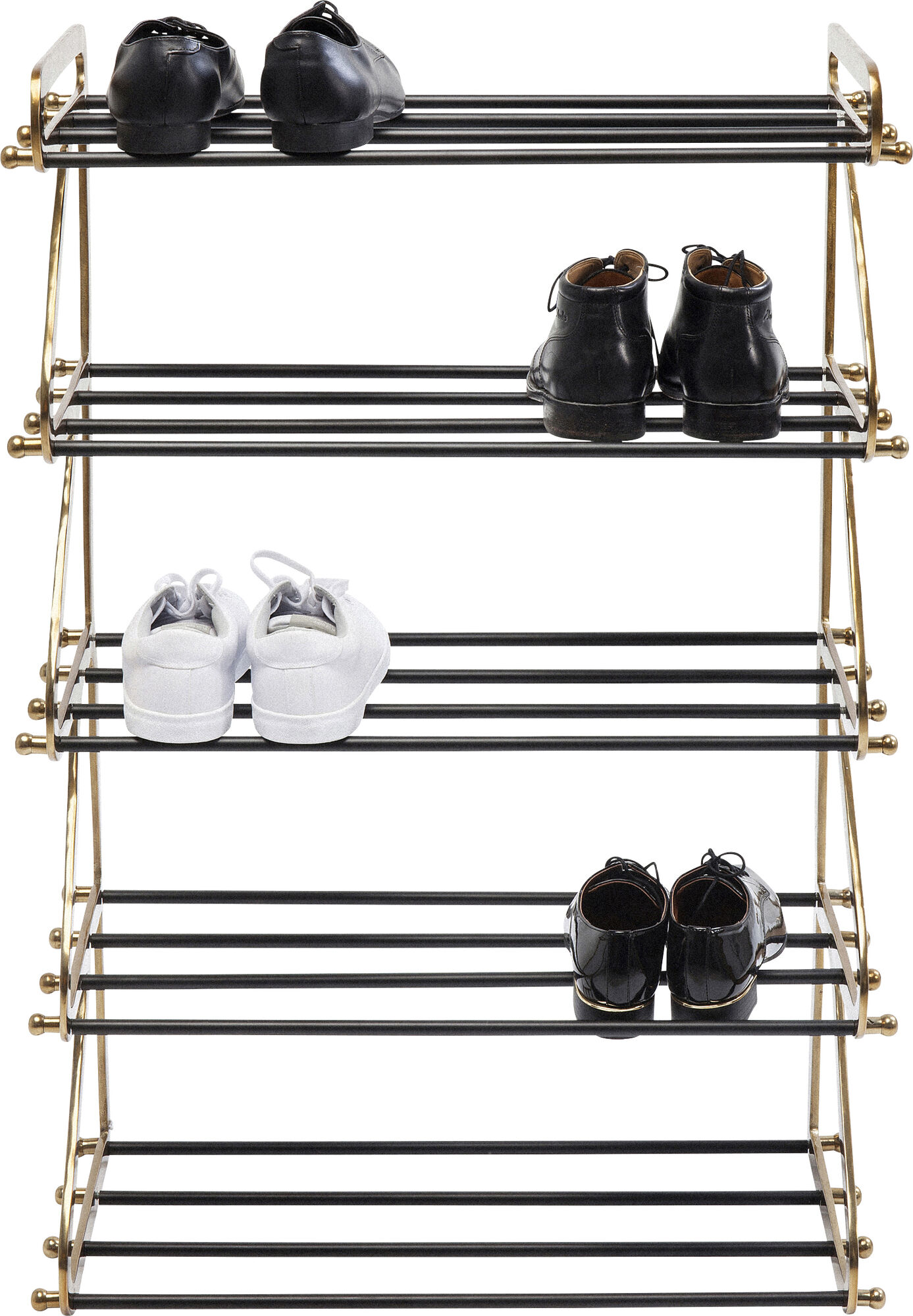 Szafka na buty z 5 półkami czarna – obraz-1