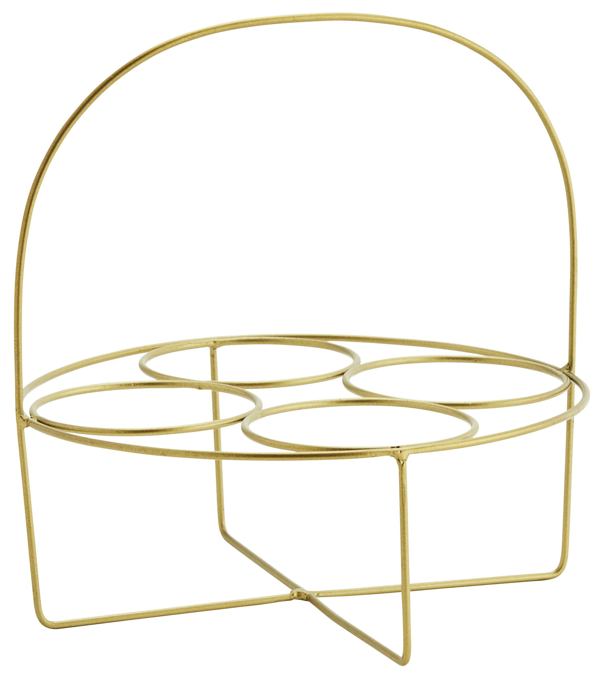 Stojak na kubki ∅19x20 cm antyczny mosiądz – obraz-1