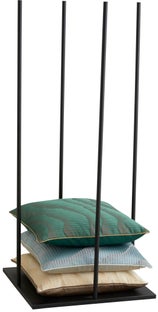 Stojak na poduszki Ironis 48x110 cm czarny – obraz-1