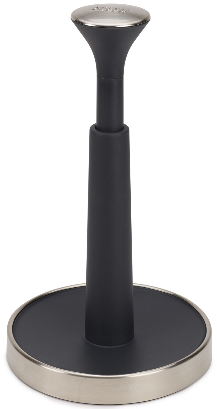 Stojak na ręcznik papierowy grafitowo-srebrny – obraz-1