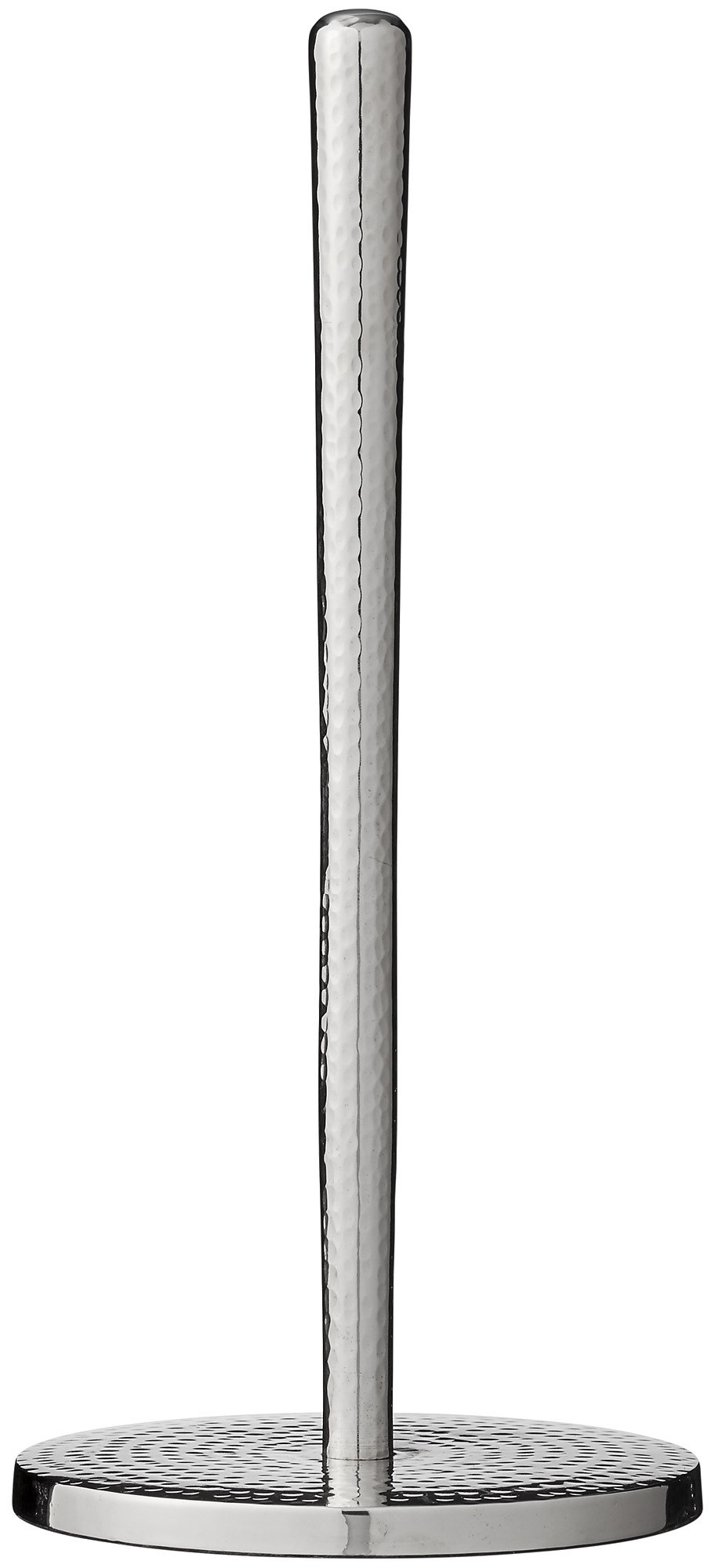 Stojak na ręcznik papierowy metalowy srebrny 15x33 cm – obraz-1