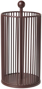 Stojak na ręczniki papierowe metalowy brązowy 14x28 cm – obraz-1