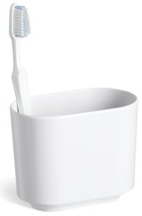 Stojak na szczoteczki biały 13x8 cm – obraz-1