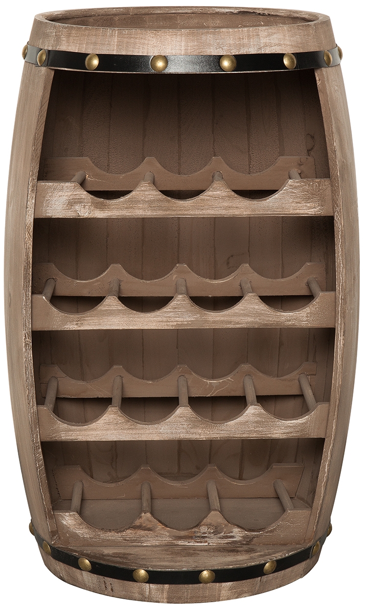 Stojak na wino naturalny z drewna w stylu vintage – grafika-1.