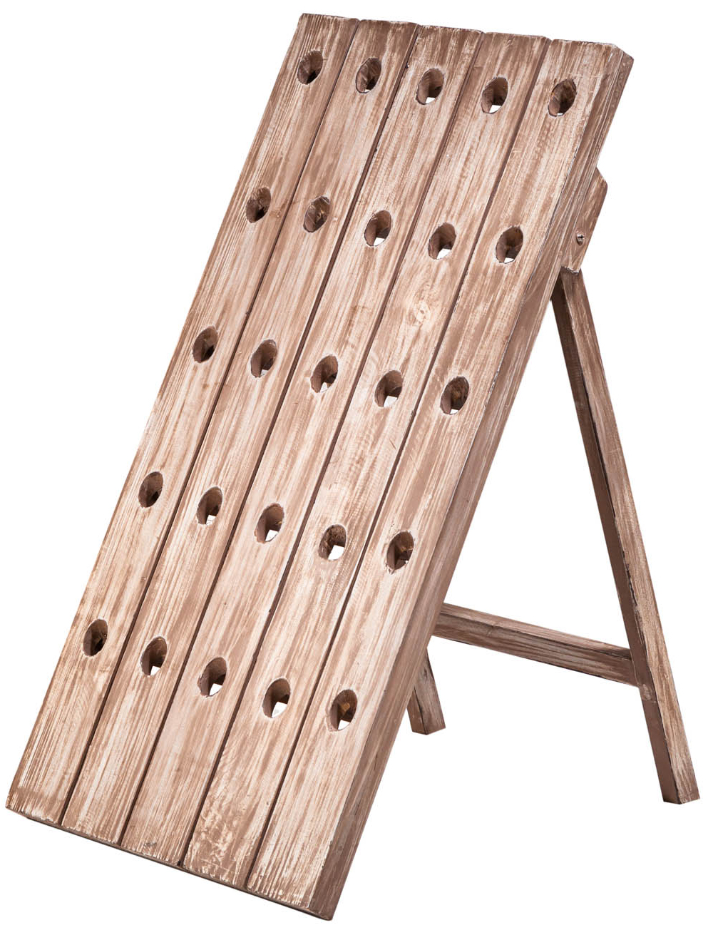 Stojak na wino drewniany 50x88 cm  – obraz-1