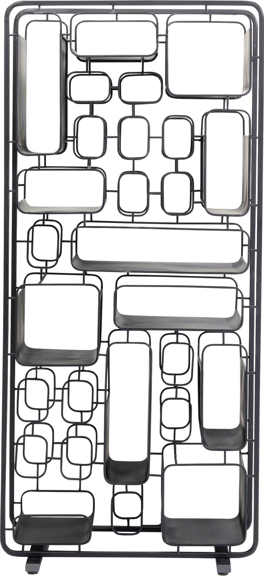 Stojak na wino Shapes 75x168 cm czarny – obraz-1