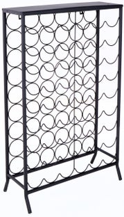 Stojak na wino Storage 64x102 cm czarny – obraz-1