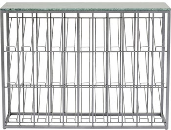 Stojak na wino Vinoteca 120x91 cm szary – obraz-1
