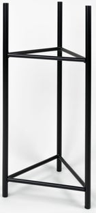 Stojak trójkątny czarny na doniczkę 27x60 cm – obraz-1