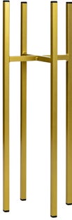 Stojak złoty metalowy na doniczki 22x60 cm – obraz-1