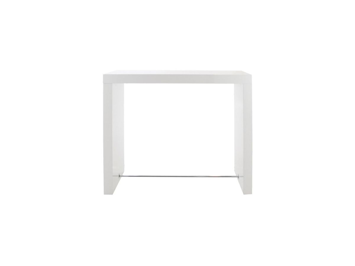 Stół barowy Block biały – obraz-1