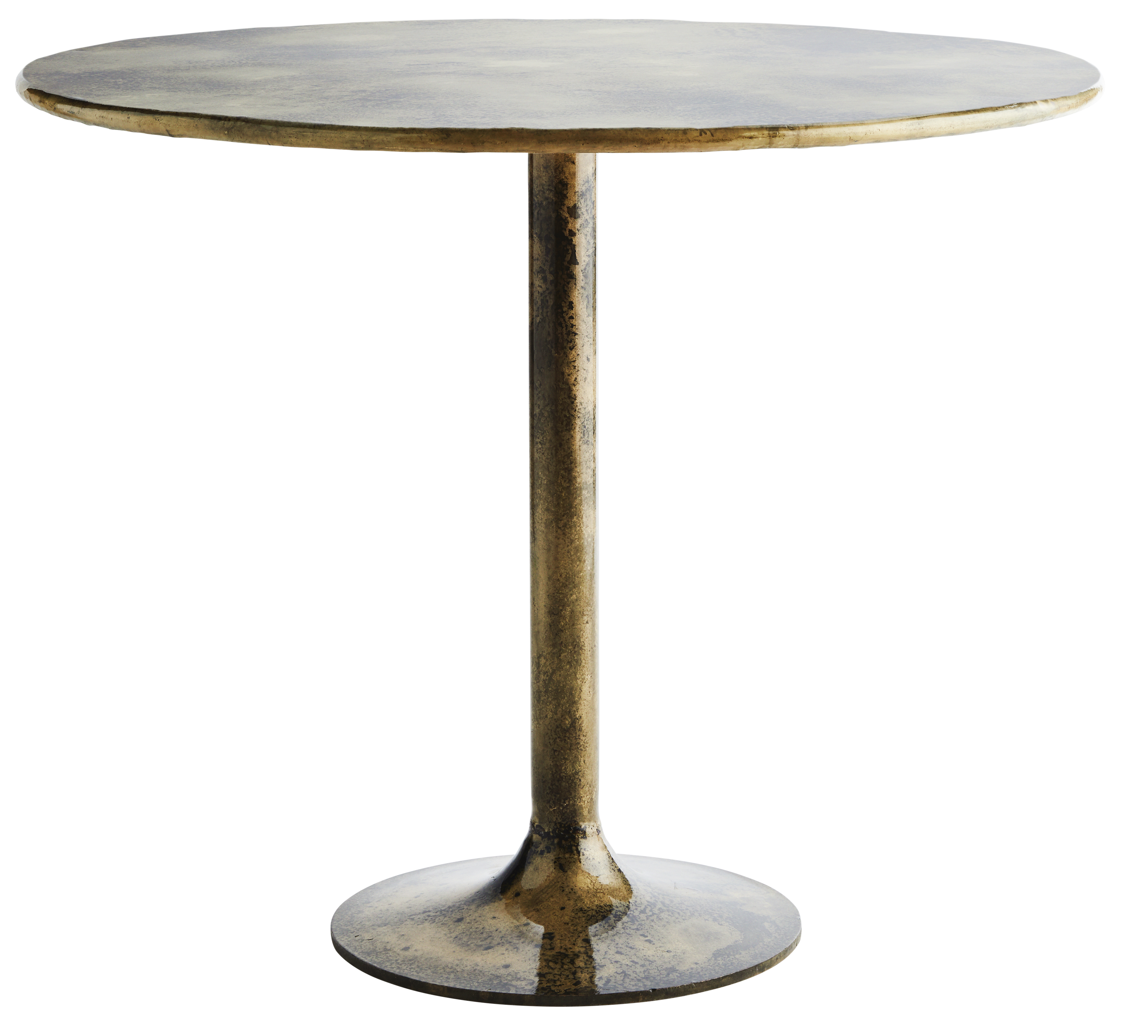 Stół Brocids ∅91 cm mosiężny – obraz-1