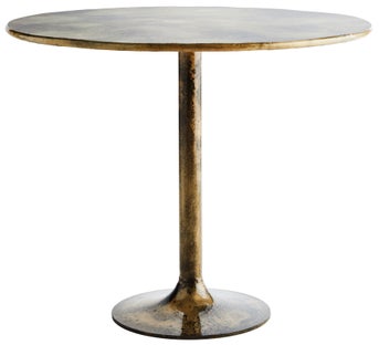 Stół Brocids ∅91 cm mosiężny – obraz-1