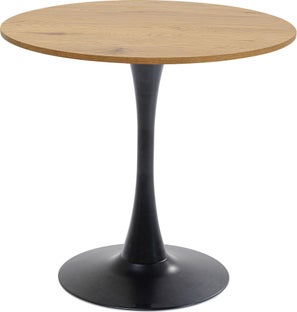 Mesa Schickeria aspecto roble negro Ø80cm – Imagen-1.