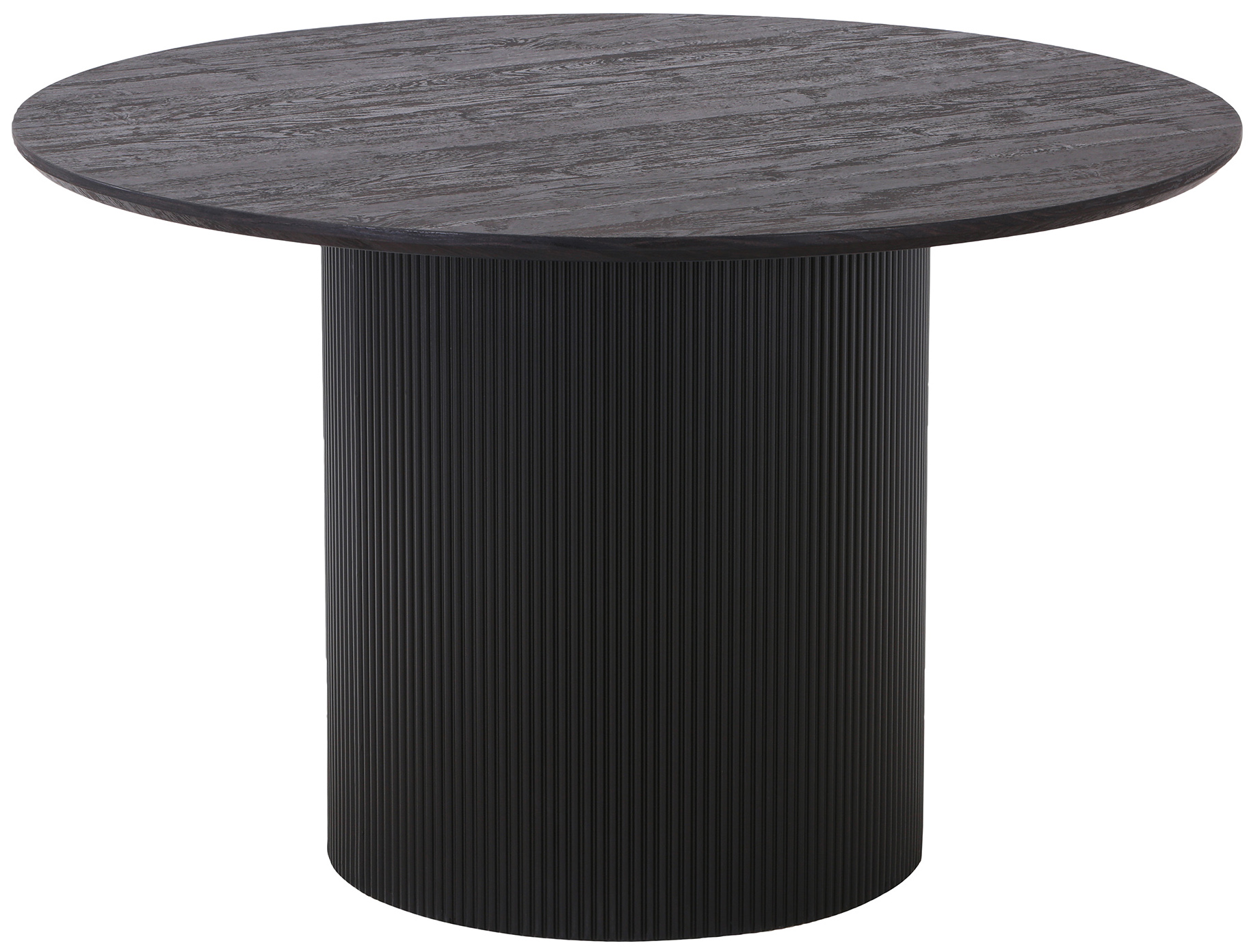 Stół do jadalni ciemnobrązowy okrągły nowoczesny Ø120x75 cm – grafika-1.