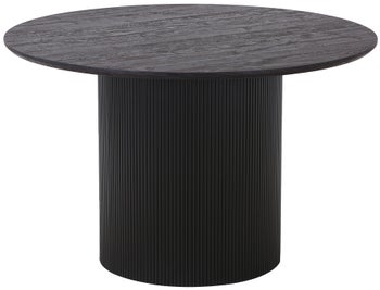 Stół do jadalni ciemnobrązowy okrągły nowoczesny Ø120x75 cm – grafika-1.