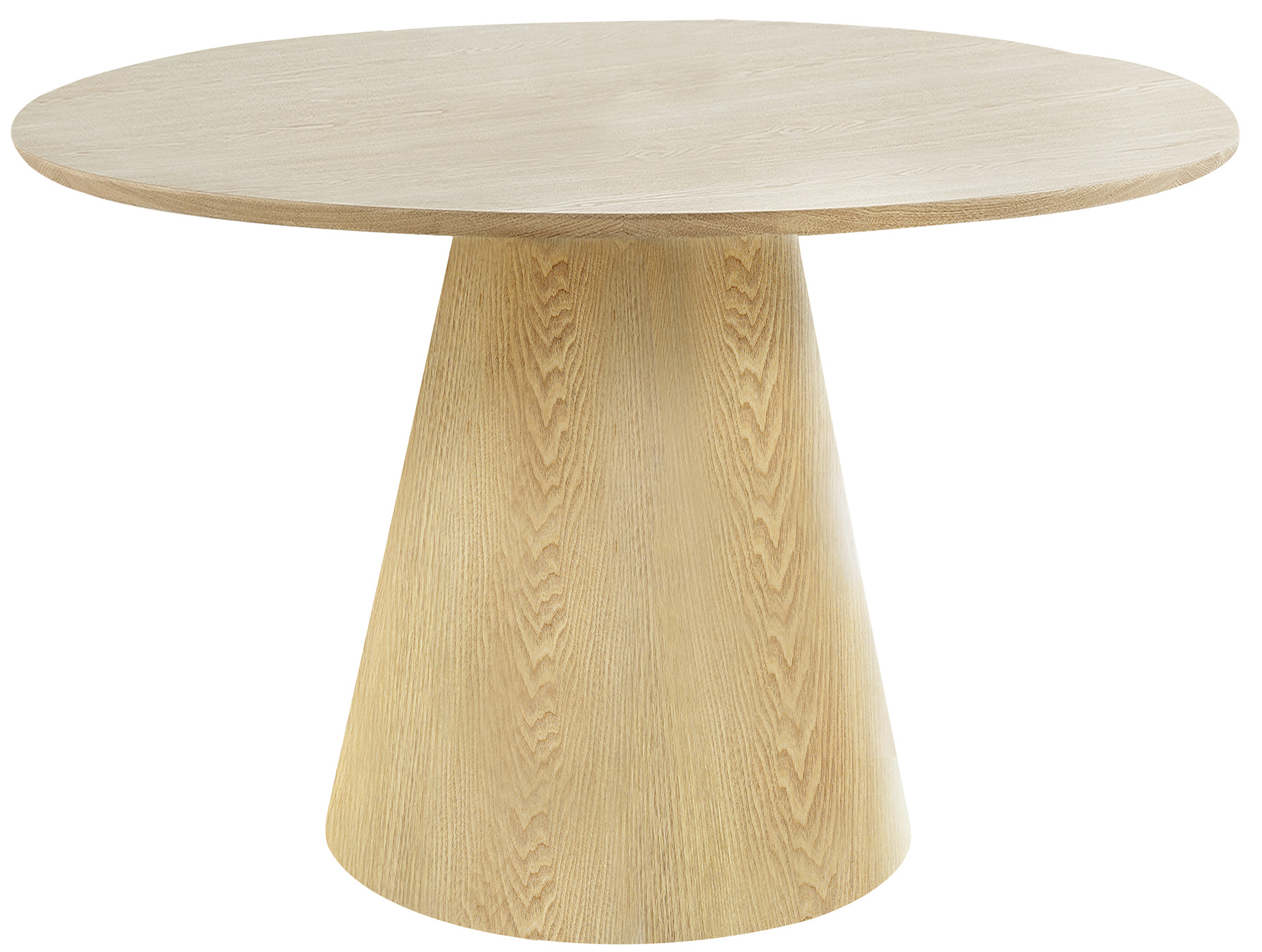 Stół do jadalni drewniany MDF i fornir styl skandynawski Ø120x75 cm – grafika-1.