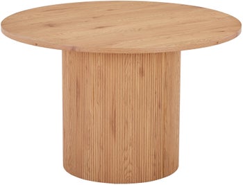 Stół do jadalni naturalny okrągły nowoczesny Ø120x75 cm – grafika-1.