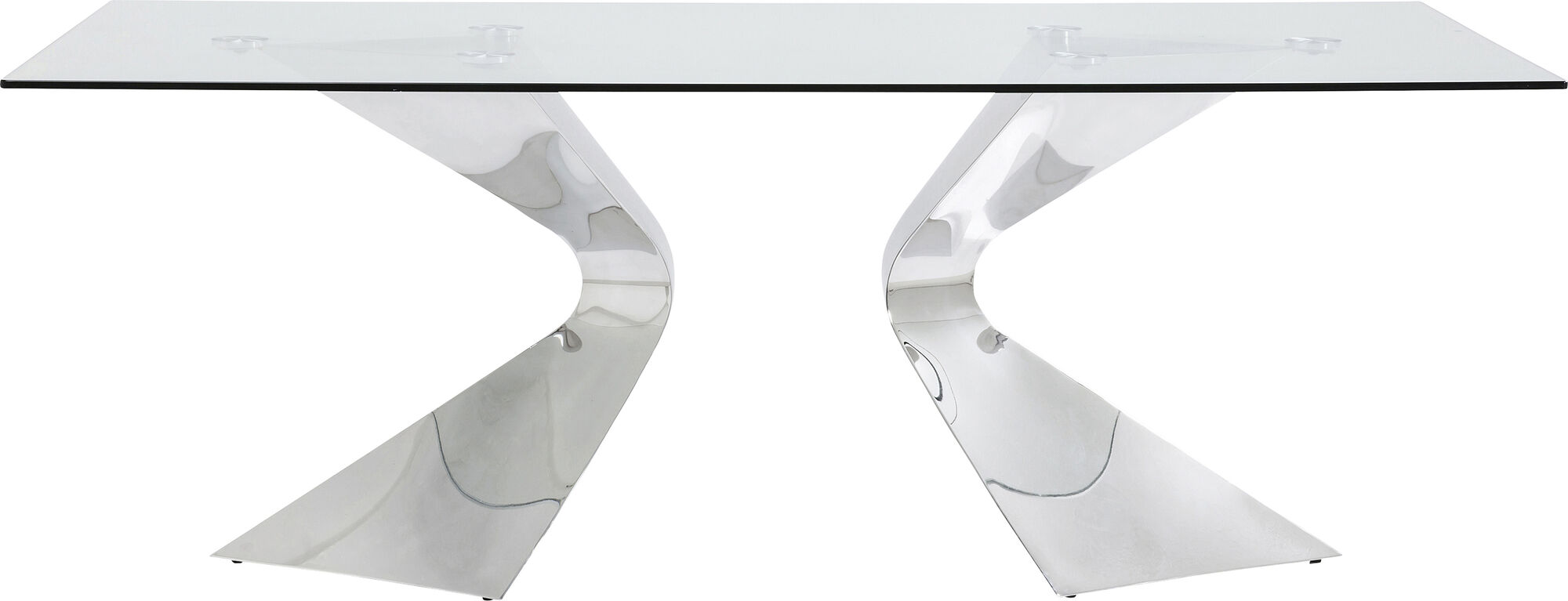 Gloria spisebord, krom stel 200x100 – billede-1.