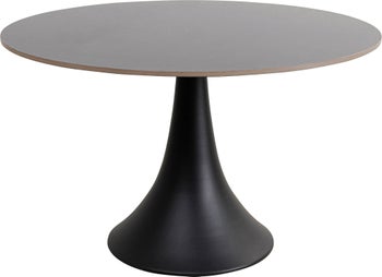 Stół Grande Possibilita Ø120 cm czarny - blat marmur – grafika-1.