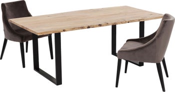 Spisebord Harmony Massivt Tre & Svart 200x100cm – bilde-1.