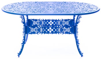 Stół Industry 152x90 cm niebieski – obraz-1