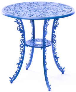 Stół Industry Ø70 cm niebieski – obraz-1