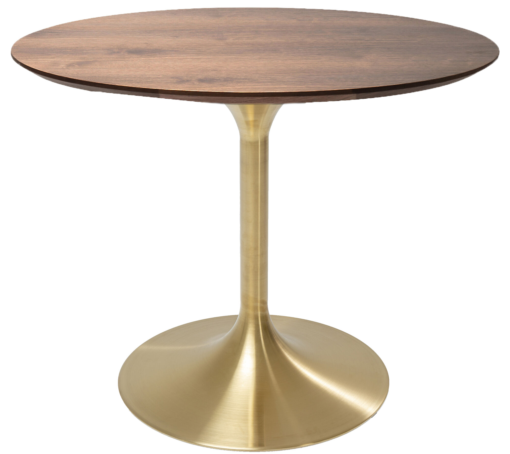 Mesa Invitation Set nogal latón Ø90cm – Imagen-1.