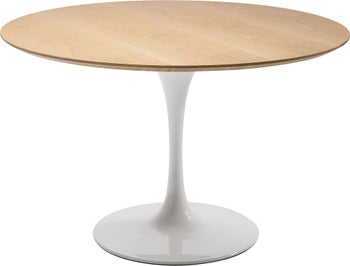 Invitation rundt spisebord Ø.120, eg/hvid stel – billede-1.