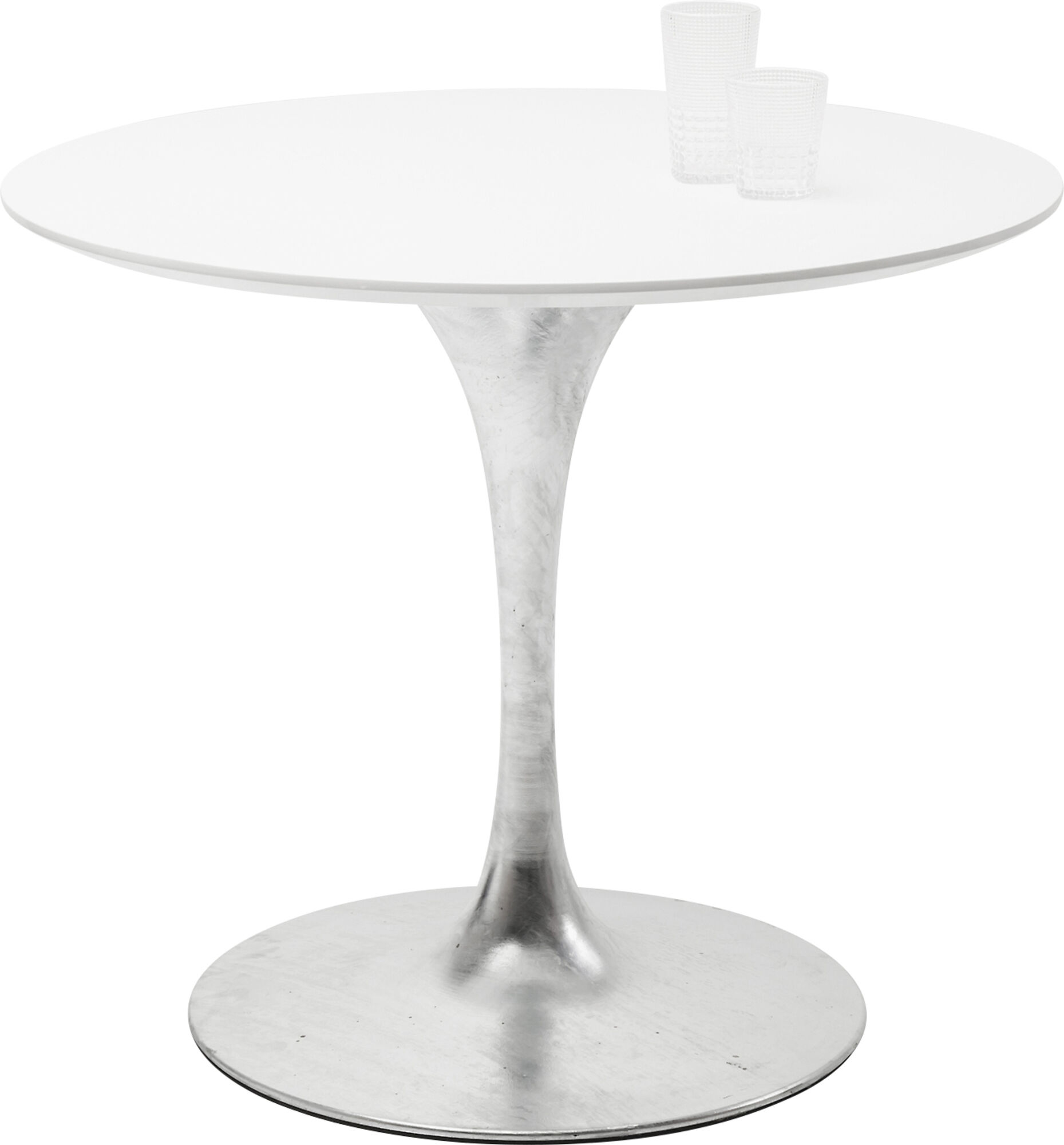 Spisebord Invitation Rundt Spisebord Hvit & Sink Ø90cm – bilde-1.