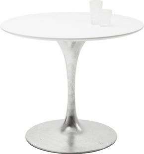 Spisebord Invitation Rundt Spisebord Hvit & Sink Ø90cm – bilde-1.