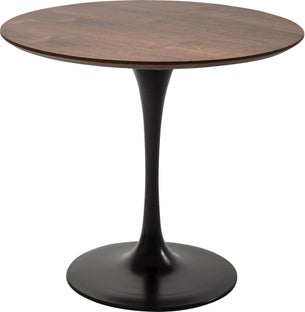 Bord Invitation - Runt Matbord Valnöt/Svart, Ø90cm – bild-1.